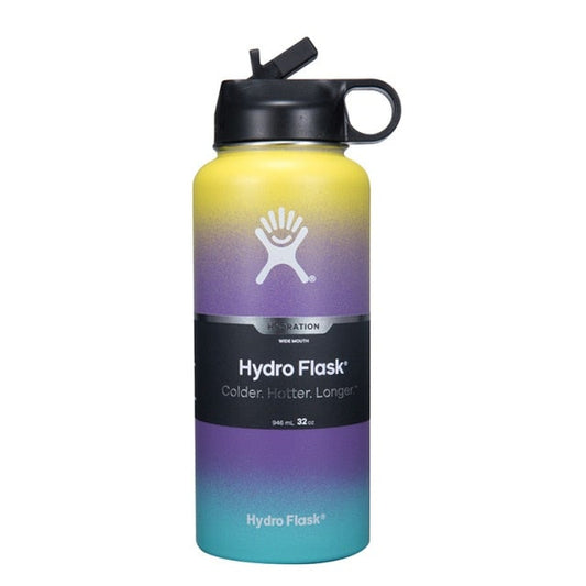 32/40 oz Gradient Hydro Flask Wide Mouth W/Straw Lid – 12 Exciting Colors