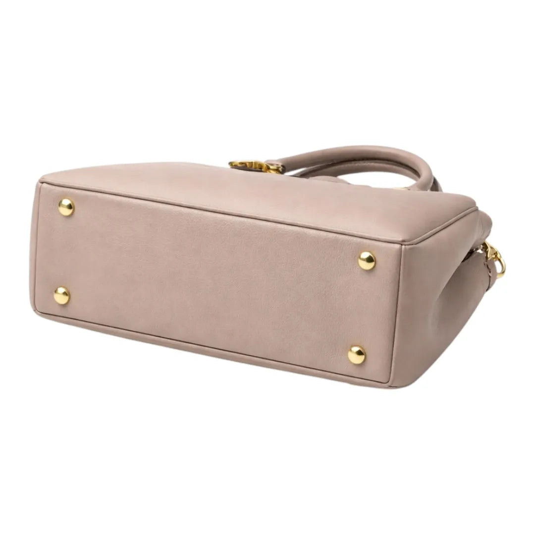 Luxury Brown Leather Tote Shoulder Bag for Women