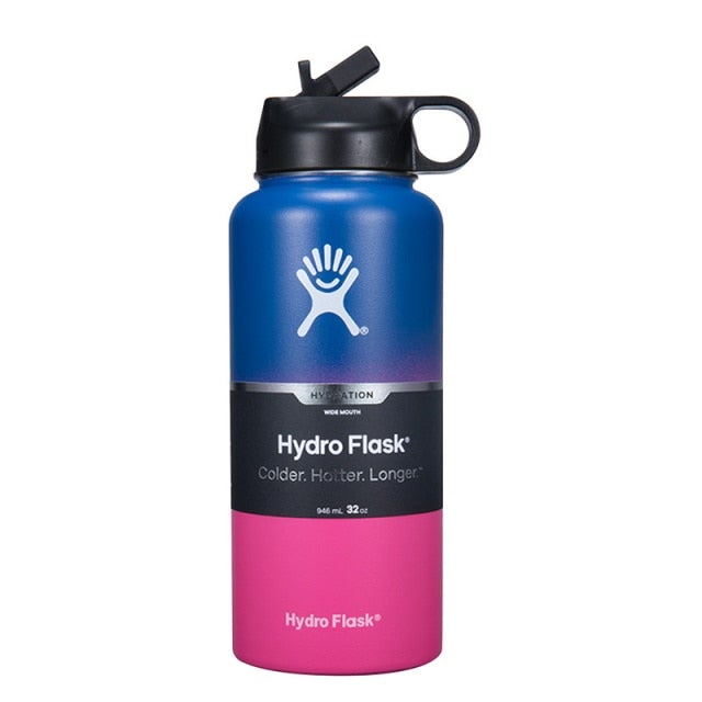 32/40 oz Gradient Hydro Flask Wide Mouth W/Straw Lid – 12 Exciting Colors