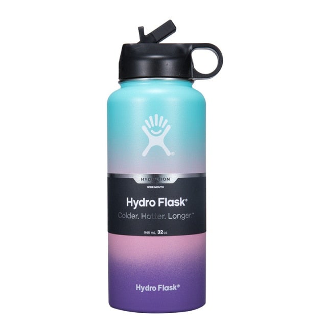 32/40 oz Gradient Hydro Flask Wide Mouth W/Straw Lid – 12 Exciting Colors