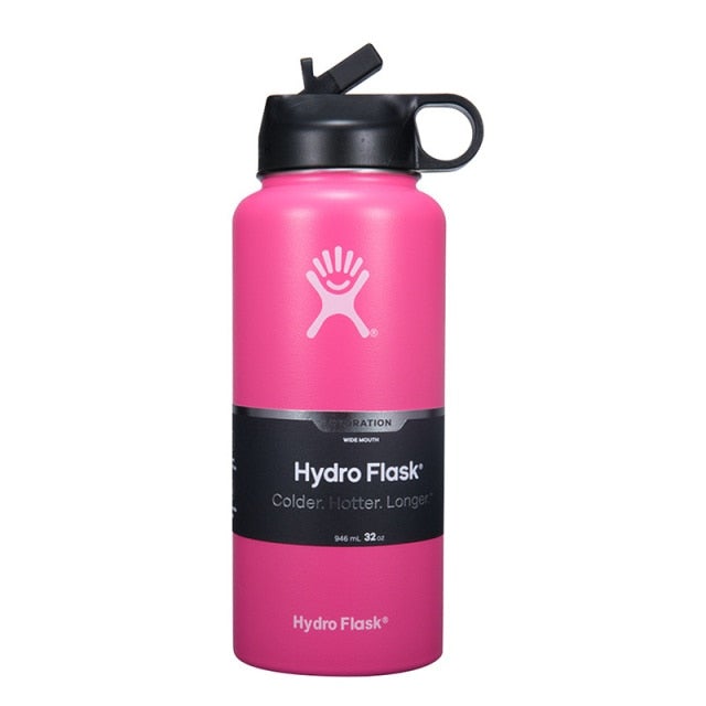 32/40 oz Hydro Flask Wide Mouth W/Straw Lid- 17 Exciting Colors