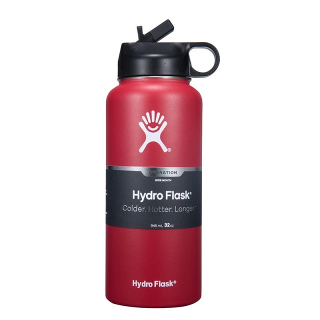 32/40 oz Hydro Flask Wide Mouth W/Straw Lid- 17 Exciting Colors