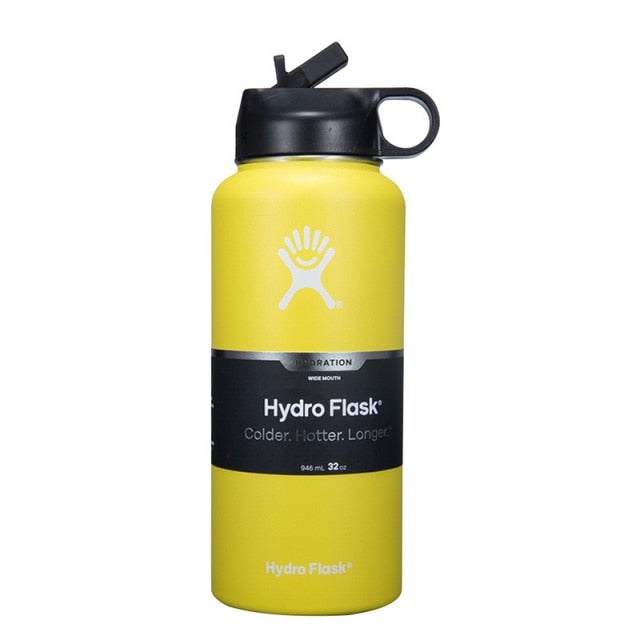 32/40 oz Hydro Flask Wide Mouth W/Straw Lid- 17 Exciting Colors